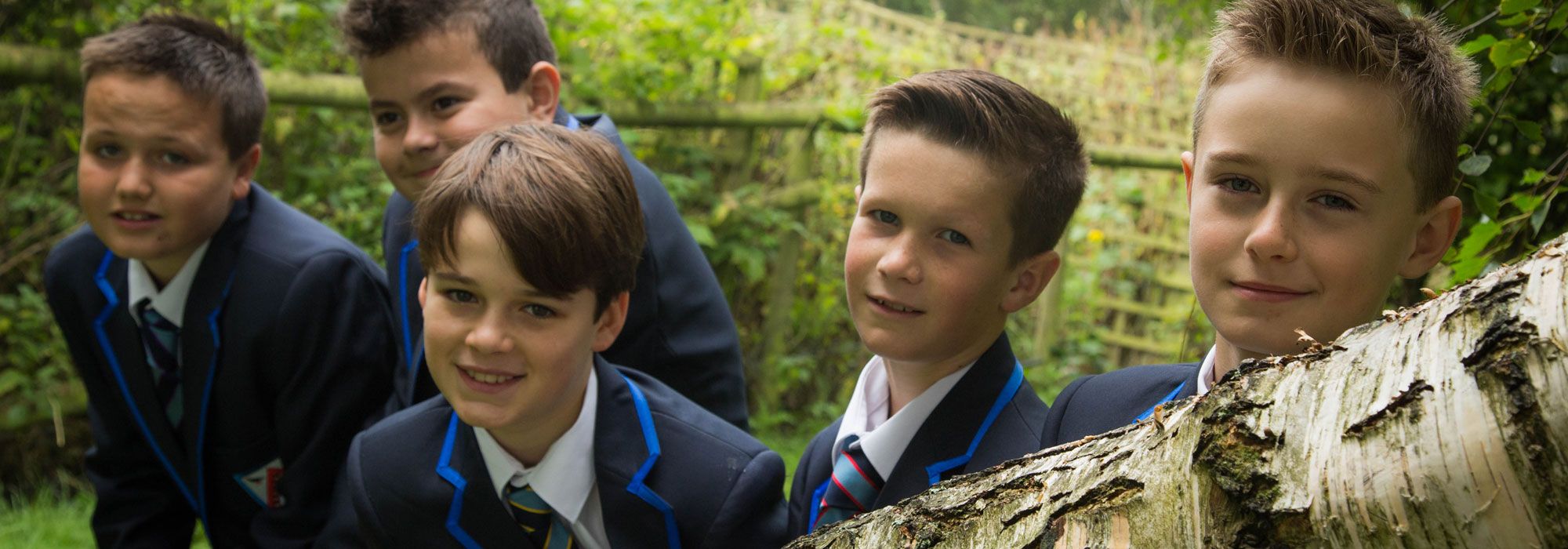 Young male pupils at The Maelor School