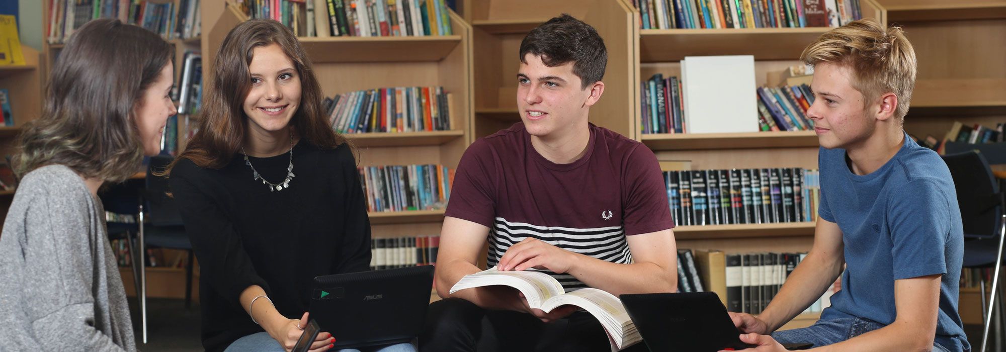 Sixth Form students in Learning Resource Centre